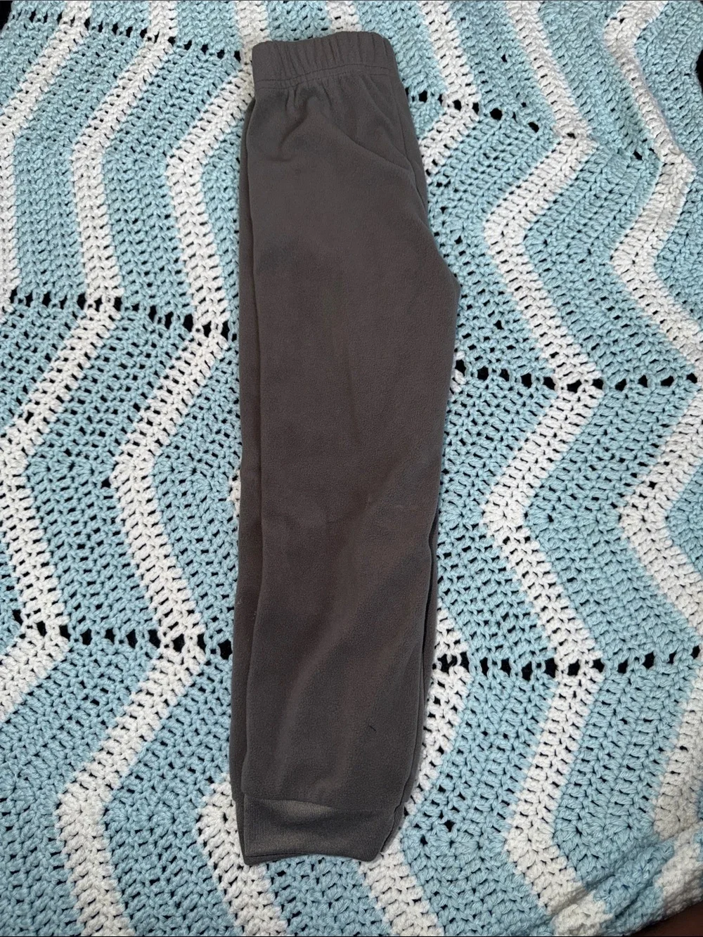 Carter's White and Gray Striped Pullover & Gray Pants Set